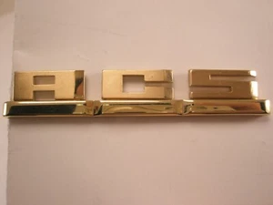 ACS Monogram Letter Font Initial Vintage LARGE SWANK Tie Bar Clip - Picture 1 of 4