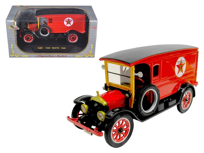 1920 Blanco Delivery Van Rojo "Texaco" 1/32 Diecast Model Car por Signature Models Foto 1 de 1