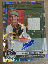 23 Stars & Stripes U18 World Cup Auto Cracked Ice Relic #MRD Manuel Daza /23