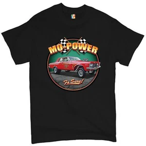 Mo-Power Fo Sure! T-shirt American Muscle Car Racing Route 66 Men's Tee - Picture 1 of 65