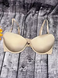 34C Natori Push Up Bügel, nackte Spitze Akzent BH EUC RN105951 - Bild 1 von 9