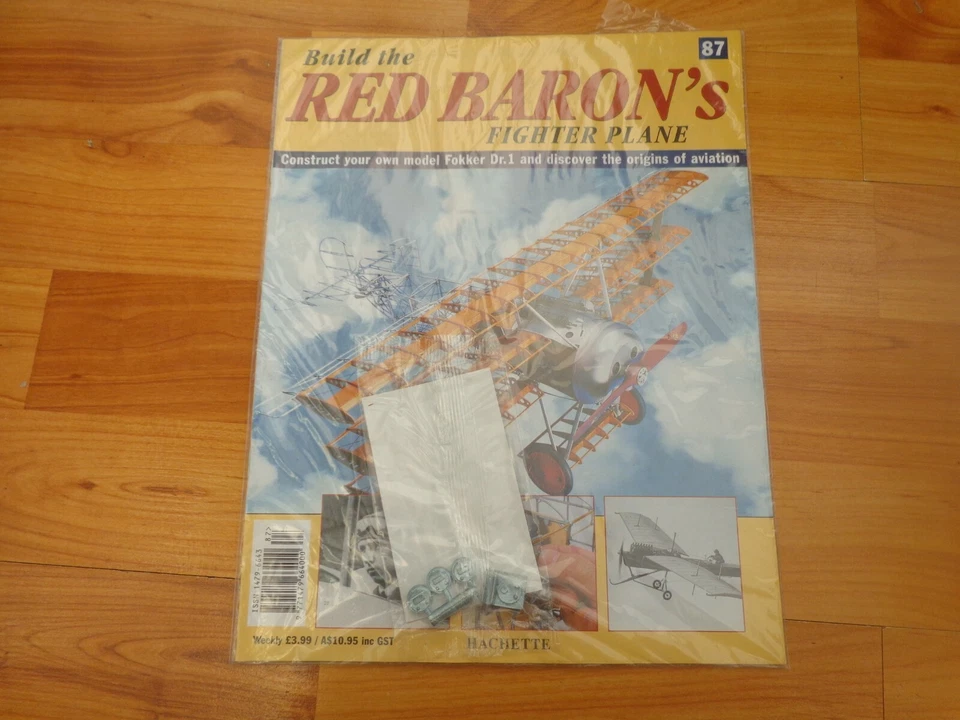 1/8 Hachette Costruzione The Red Barone Fokker DR1 WW1 Fighter Problema 87 Inc - Immagine 1 di 1