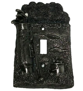 2001 FIGI Vintage Golf Metal Single Lightswitch Wallplate - Picture 1 of 12