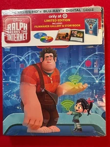 Wreck Ralph, Ralph Breaks the Internet, 4k, Blu-Ray, Ltd Edition, New Unopened - Picture 1 of 2