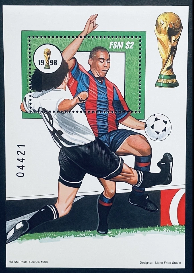 MICRONESIA 1998 COPA MUNDIAL FÚTBOL SELLOS FRANCIA SS MNH DEPORTES #286 Foto 1 de 1