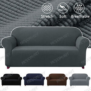 Stretch Plush Thick Sofa Covers 1 2 3 Seater Couch Chair Slipcover Protector US