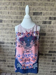 Kenar Women's Size XL Floral Sleeveless Lined Blouse - Picture 1 of 5