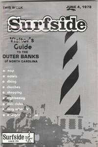 Surfside Outer Banks Visitors guide June 4 1978 booklet North Carolina bl - Picture 1 of 3