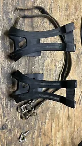Vp Toe Clips 796 Large And Straps For MTB Bike - Picture 1 of 10