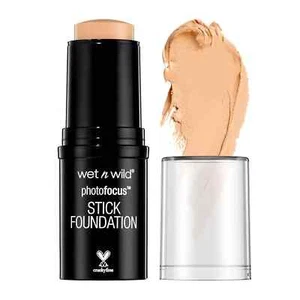 Wet N Wild Photo Focus Matte Foundation Stick Makeup, Shell Ivory | Vegan & Crue - Picture 1 of 6