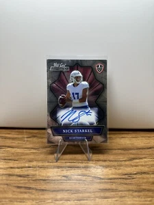 2021 Wild Card Alumination Collegiate Nick Starkel Silver Rookie Auto #NIST - Picture 1 of 2