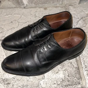 Allen Edmonds Riverdale schwarz Leder Cap-Toe Saddle Oxford Schuhe 11 D Herren - Bild 1 von 9