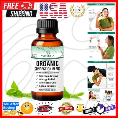 Essential Oil Breathe Blend - Aromatherapy Relief for Allergies & Sinus Issues - Image 1 of 4