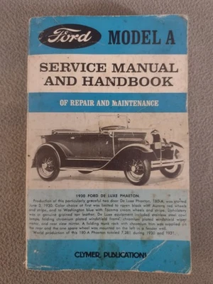 Ford Model A Service Manual Owner Handbook Repair Maintenance Floyd Clymer 14th - Изображение 1 из 4