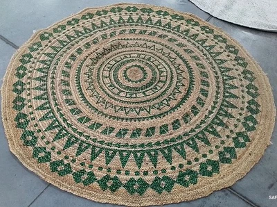 Alfombra TEAL / NATURAL 6'-0" x 6'-0" defecto, precio reducido 1172781777 NF802E-6R Foto 1 de 4