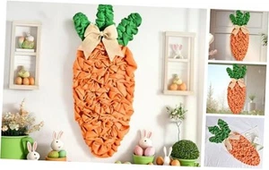 Easter Carrot Decor, Carrot Wreath, Easter Wall Decorations, Ideal Outdoor  - Picture 1 of 8