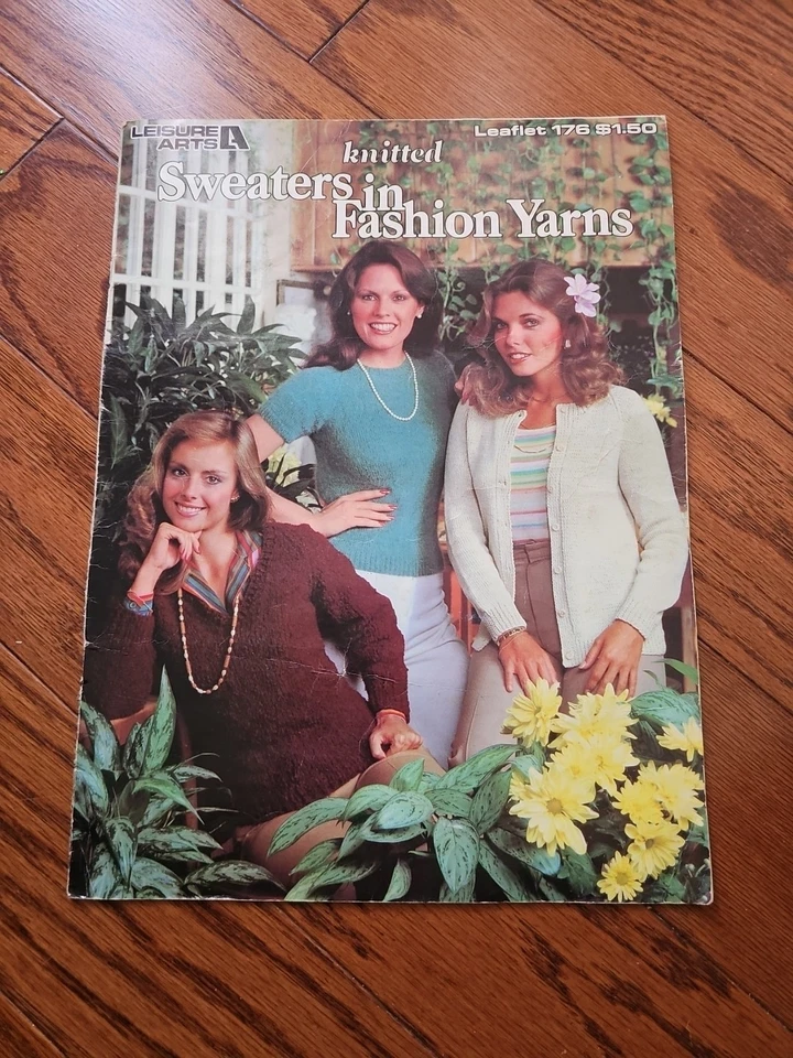 Sweaters In Fashion Yards Leisure Arts Pattern leaflet 176 - Image 1 of 1
