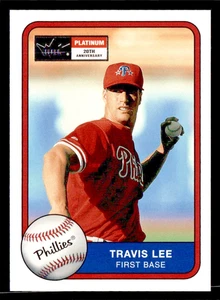 Fleer Platinum Edition 2001 lámina paralela #67 Travis Lee Phillies SP #/201 - Imagen 1 de 2