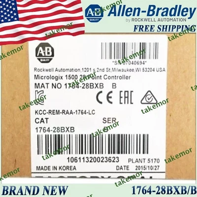 Brand New 1764-28BXB/B PLC 176428BXB serB AB MicroLogix1500 28 Point Controller - Image 1 of 4