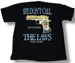 RARE Slumped Boyz T-shirt 1-800 Murders We Don’t Call The Laws Hip Hop Mens XL - Picture 1 of 4