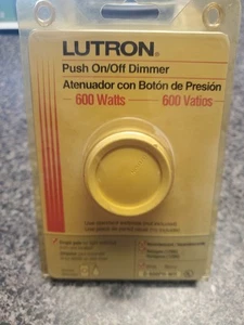 LUTRON PUSH ON / OFF DIMMSCHALTER 600 WATT D-600PH-WH NEU - Bild 1 von 9