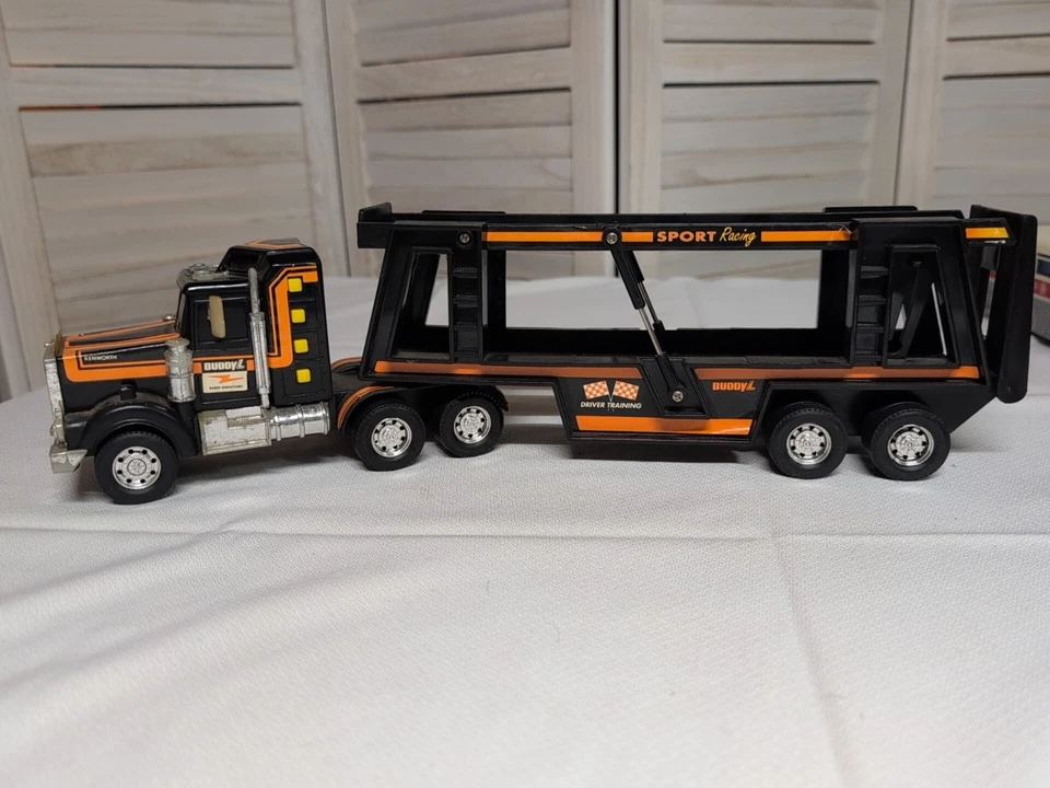 1993 Buddy L Kenworth Транспортный Грузовик Винтажная Игрушка Радио Диспетчер Грузовик Загорается - Изображение 1 из 4