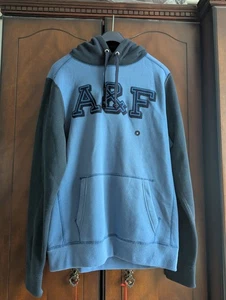 mens abercrombie & fitch hoodie medium blue/navy - Picture 1 of 4