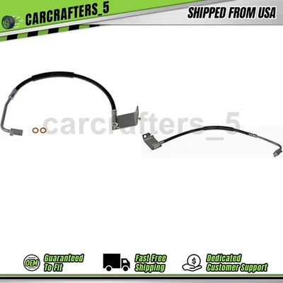 2 mangueiras hidráulicas de freio traseiro para 1999-2003 Ford F-550 Super Duty 7.3L - Imagem 1 de 4
