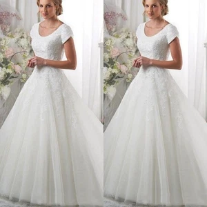 Elegant Sleeveless Wedding Dress 2025 A Line White Ivory Beach Boho Bridal Gowns - Picture 1 of 16