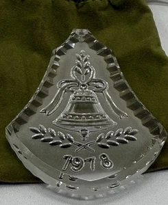 1978 Glocke Waterford Kristall Christbaumschmuck Vintage EG Irland - Bild 1 von 3
