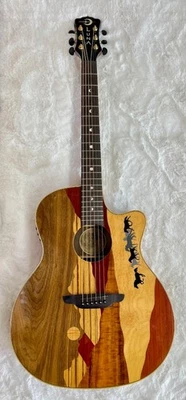 Luna Guitars Vista Mustang Wild Horse Body Acoustic Electric Guitar - Image 1 of 4