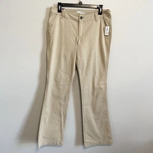 NWT Old Navy The Diva Khaki Mid Rise Bootcut Chino Pants Size 8 - Picture 1 of 6