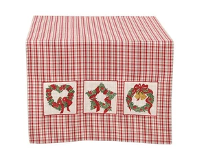 Tischläufer von Clayre & Eev CHISTMAS WREATH Weihnachten NEU - Bild 1 von 2