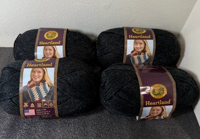 (4 Pack) Lion Brand Yarn Heartland Thick & Quick Yarn, Black Canyon  251 yd each - Image 1 of 3