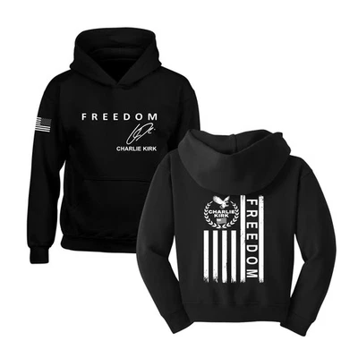 Sudadera con capucha Charlie Kirk Freedom juvenil Foto 1 de 2