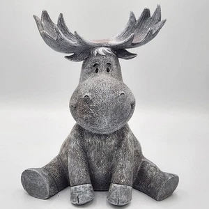 NEU Pudgy Pals lächelnder Elch Garten Statue 9,5 Zoll - Bild 1 von 5