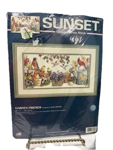 Sonnenuntergang gezählt Kreuzstich Garden Friends Neu in Verpackung 13724 entworfen von Susan Bourdet - Bild 1 von 6