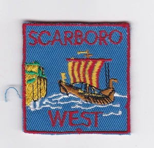 SCOUT OF CANADA - CANADIAN SCOUTS ONTARIO (ONT) SCARBORO WEST DISTRICT Aufnäher - Bild 1 von 1