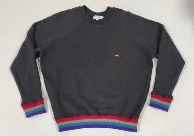 Spiritual Gangster Black Butterfly Rainbow Classic Pullover Graphic Sweatshirt S - Image 1 of 4