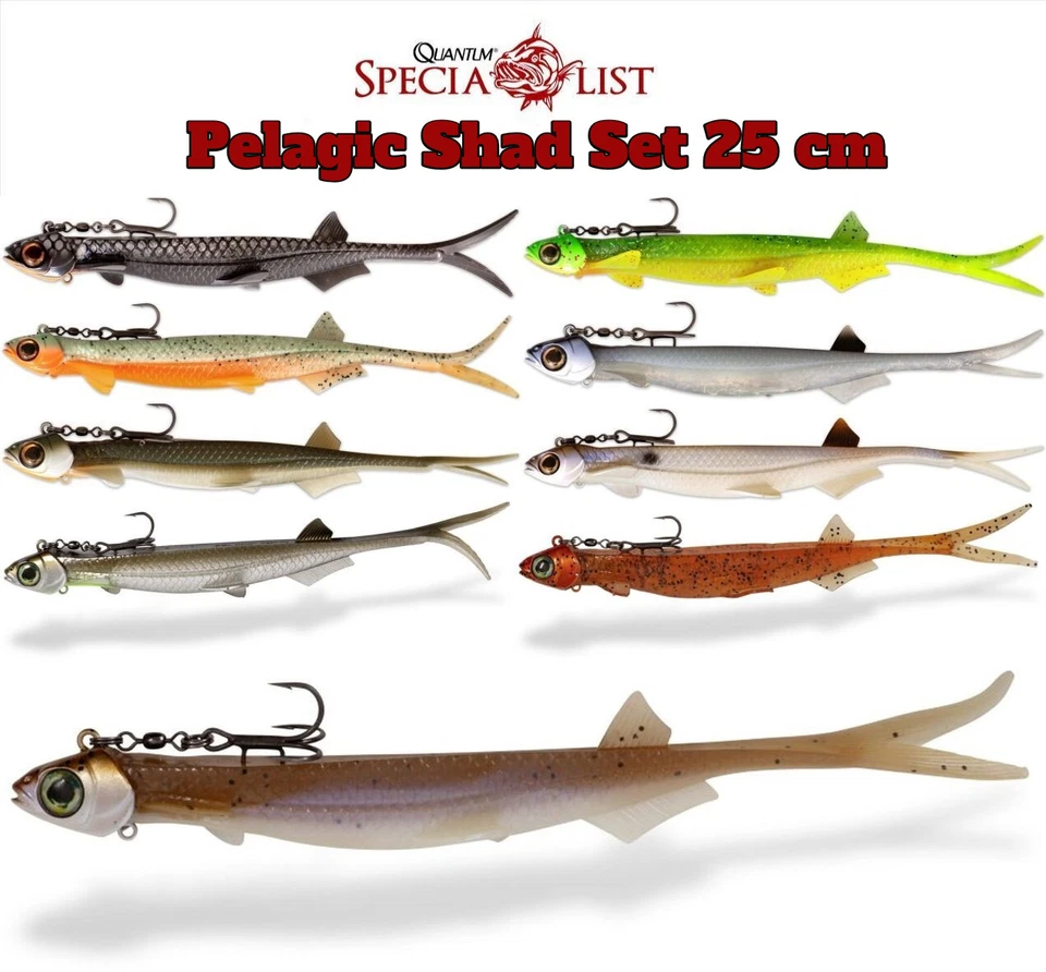 Quantum Specialist Pelagic Shad Set 25 cm / 70 g. Farbauswahl Softbait - Bild 1 von 1