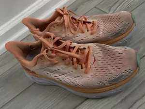 Hoka One One Clifton 8 Running Shoes Women's 9B Sun Baked Orange 1119394 SBSOR - Picture 1 of 8
