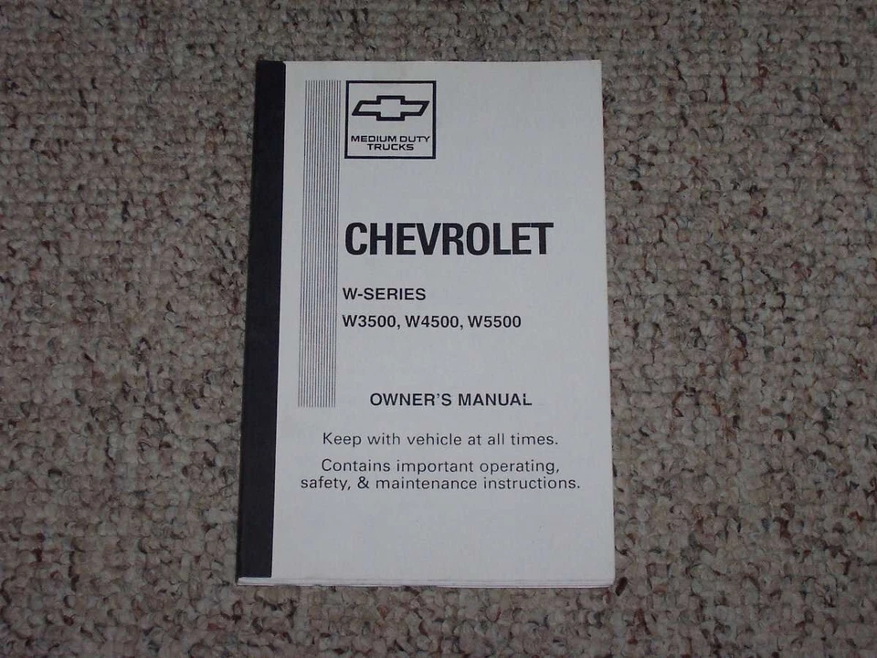 Chevrolet W-Series W5500 1999 camioneta manual del operador del propietario guía del usuario Foto 1 de 1