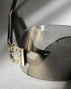 vintage Daniel Swarovski Rimless Sunglasses 23K GP Austria S568 /20 V6051 - Picture 1 of 14