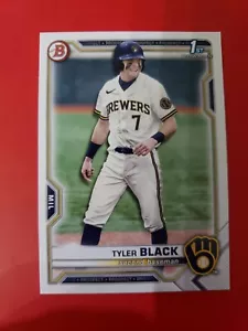 Tyler schwarz 2021 Bowman Entwurf BD-200, Papierbasis, Milwaukee Brewers - Bild 1 von 2