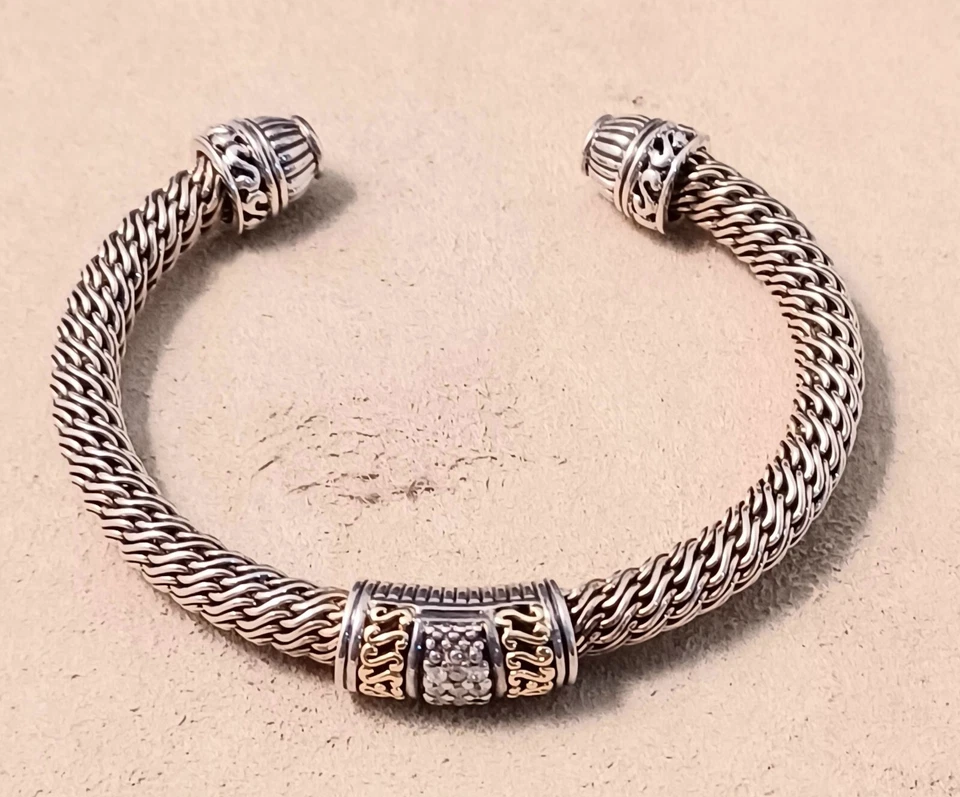 Brazalete Effy D'oro de diamantes de ley y 14 k Foto 1 de 4