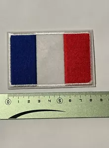 patch thermocollant écusson drapeau français 8,5 x5,5 cm - Imagen 1 de 1