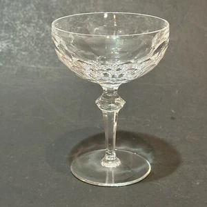 Waterford CURRAGHMORE Champagne Glass 5 1/2" Cut Crystal Knob Stem-Discontinued - Picture 1 of 5