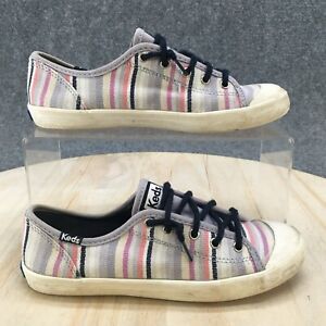 Keds Shoes Youth 2 M Kickstart Seasonal Toe Cap Sneakers Gray Fabric KK160540