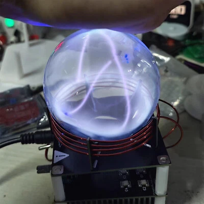 Plasma Toroid Drive Circuit Xenon Gas Ring Blue white Tokamak Ark Reactor Globe - Image 1 of 4