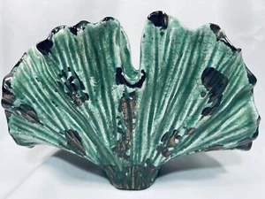COASTAL Beach Ocean Nautical Aqua Ceramic Coral Design Hand Towel Holder Vase - Picture 1 of 9